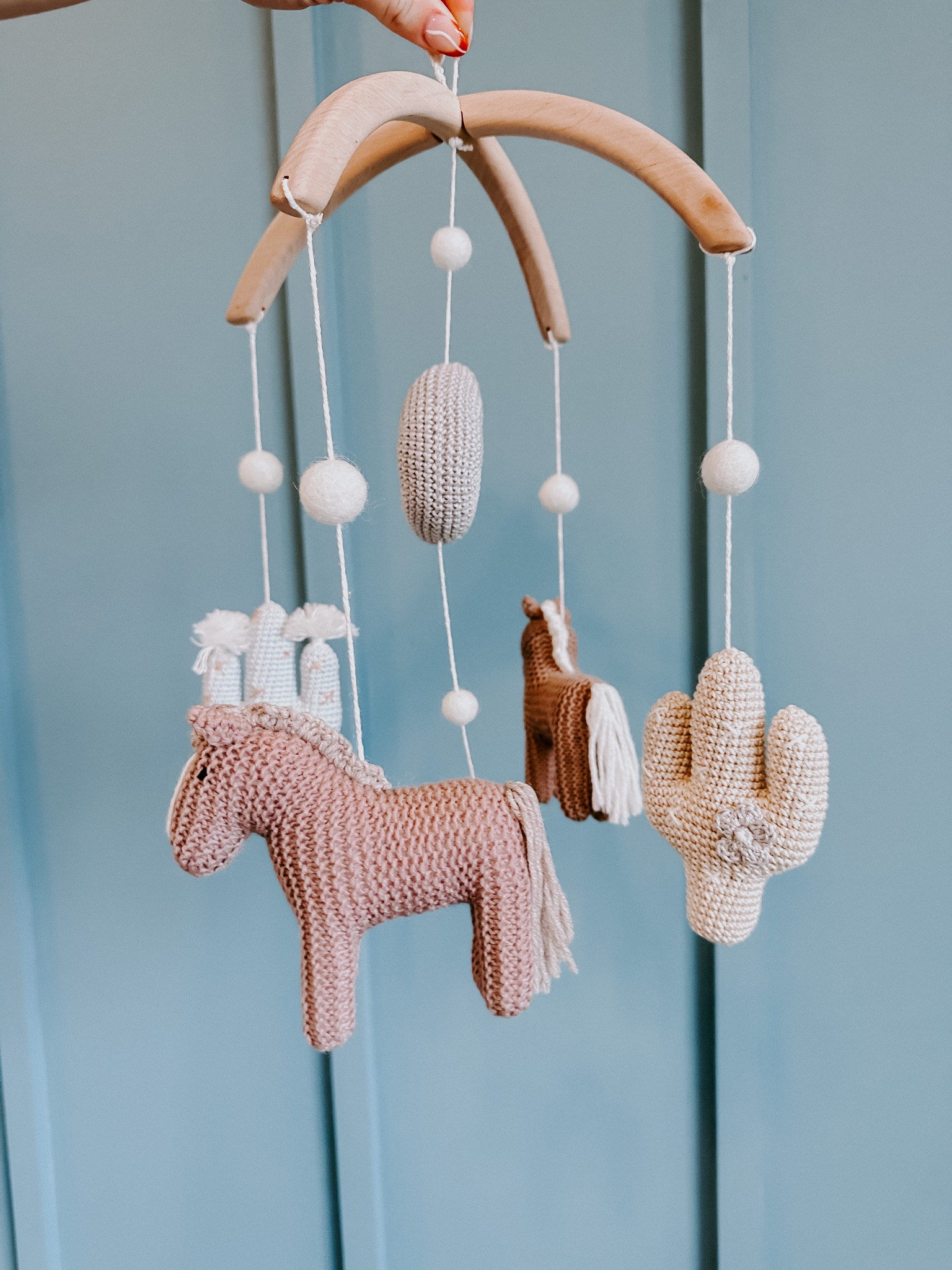 The most gorgeous hand crocheted mobile 🩵🥹 

#LTKbaby