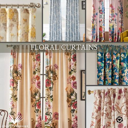 Floral curtains are a beautiful addition to a bedroom or living room. They add color, texture and visual interest!

#LTKhome #LTKSeasonal #LTKfamily