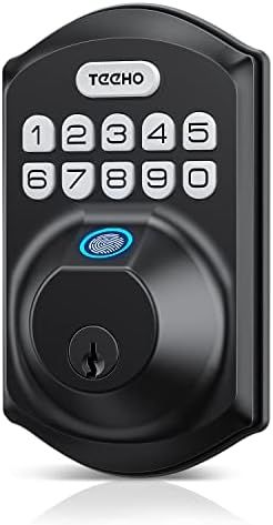 Fingerprint Door Lock - TEEHO TE002 Keyless Entry Door Lock Deadbolt - Electronic Door Lock with ... | Amazon (US)