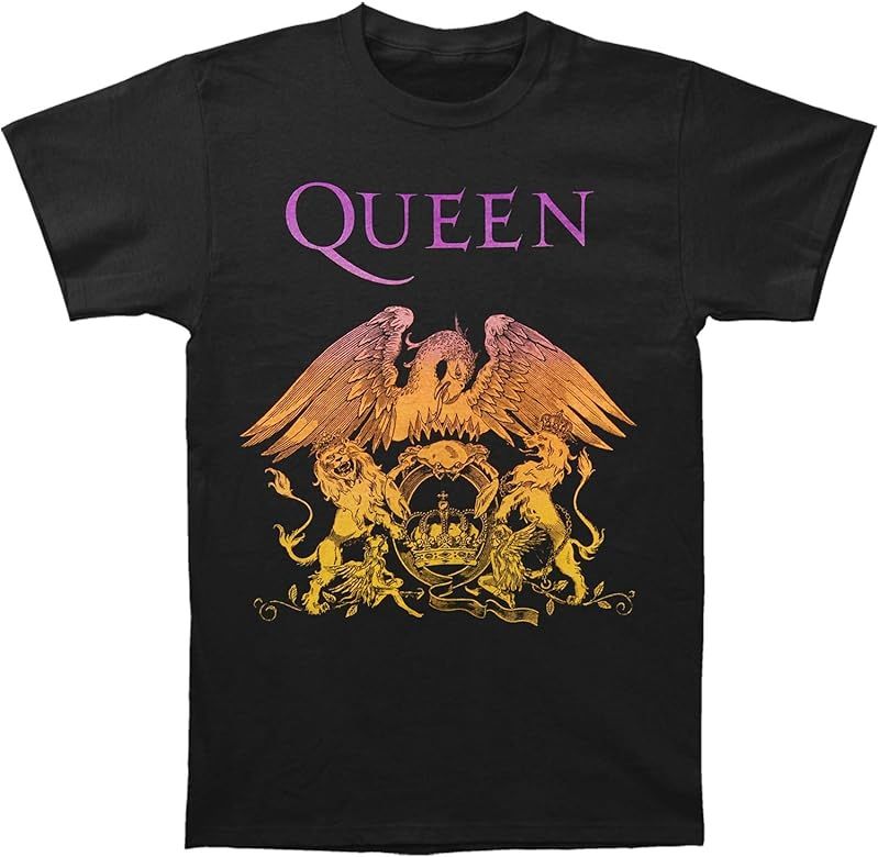Queen: Gradient Crest Shirt - Black - New! | Amazon (US)