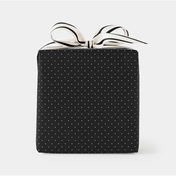 Cream and Black Pindot Gift Wrap - Sugar Paper™ | Target