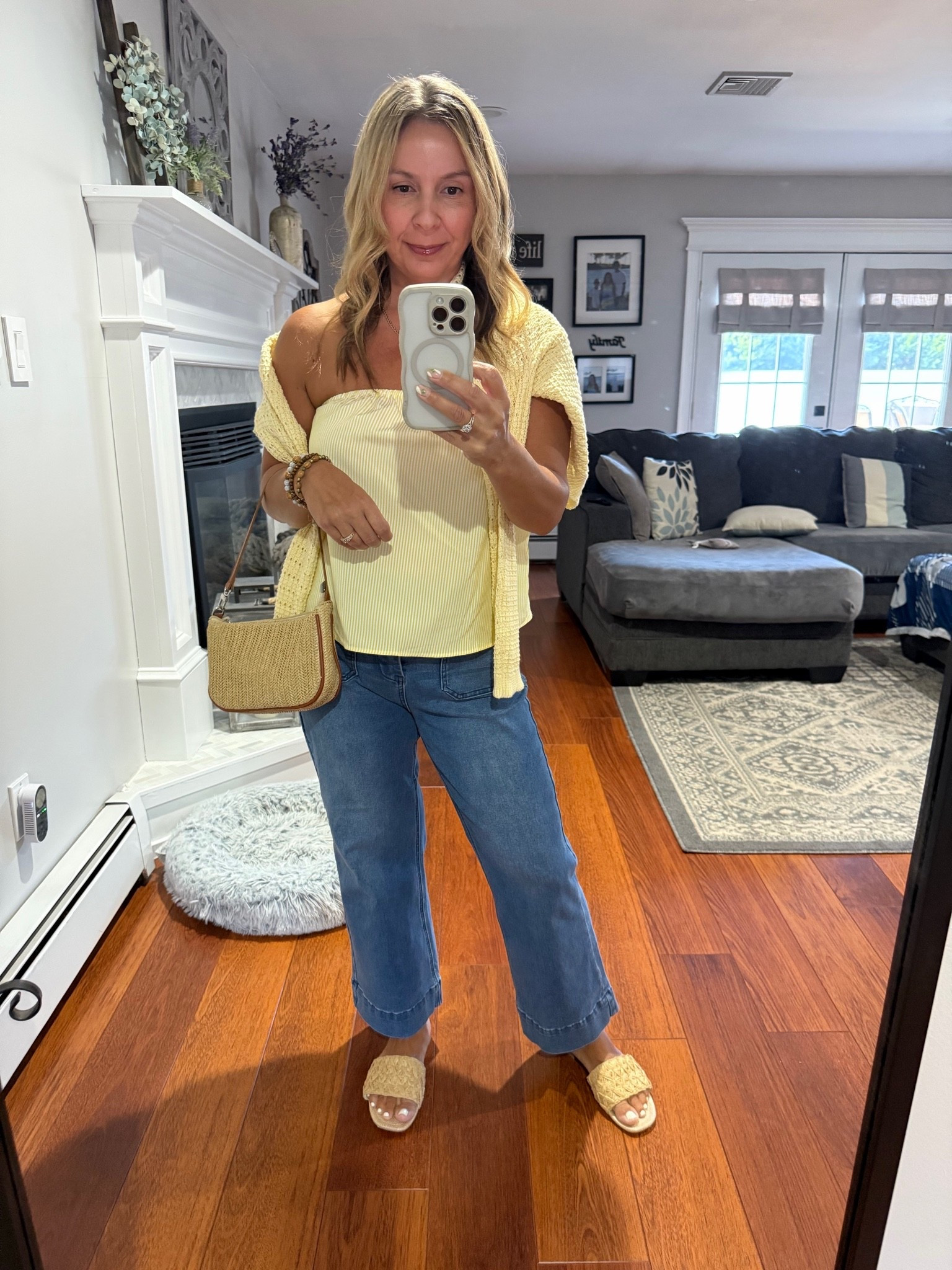 Date night outfit idea! I’m wearing a medium and an eight in the jeans and the top

#LTKootd #LTKOver40 #LTKSaleAlert