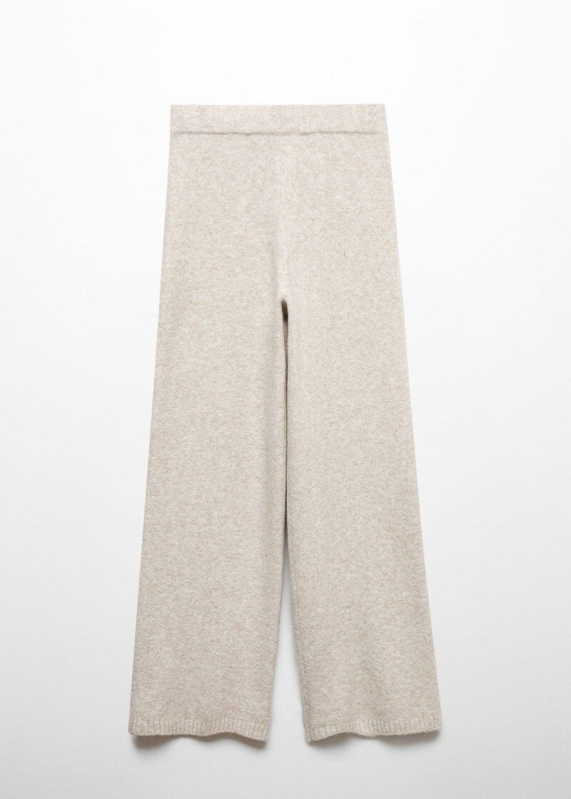 Straight knitted trousers -  Women | Mango United Kingdom | MANGO (UK)