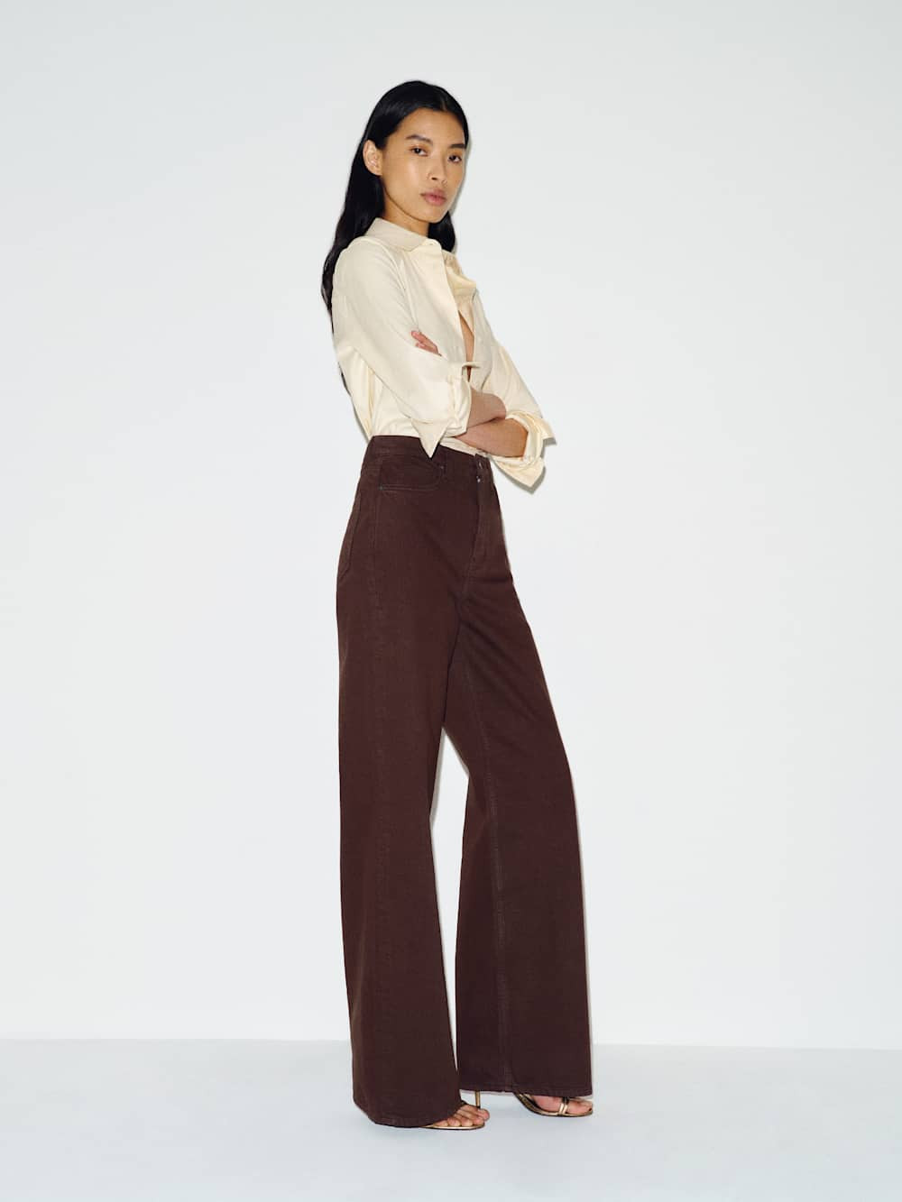 Cary High Rise Slouchy Wide Leg Jeans | Reformation (Global)