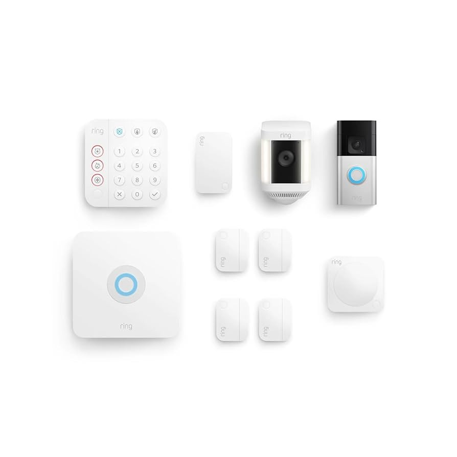 Ring Alarm 8-Piece Kit with Ring Battery Doorbell Plus and Spotlight Cam Plus, Battery | Amazon (US)