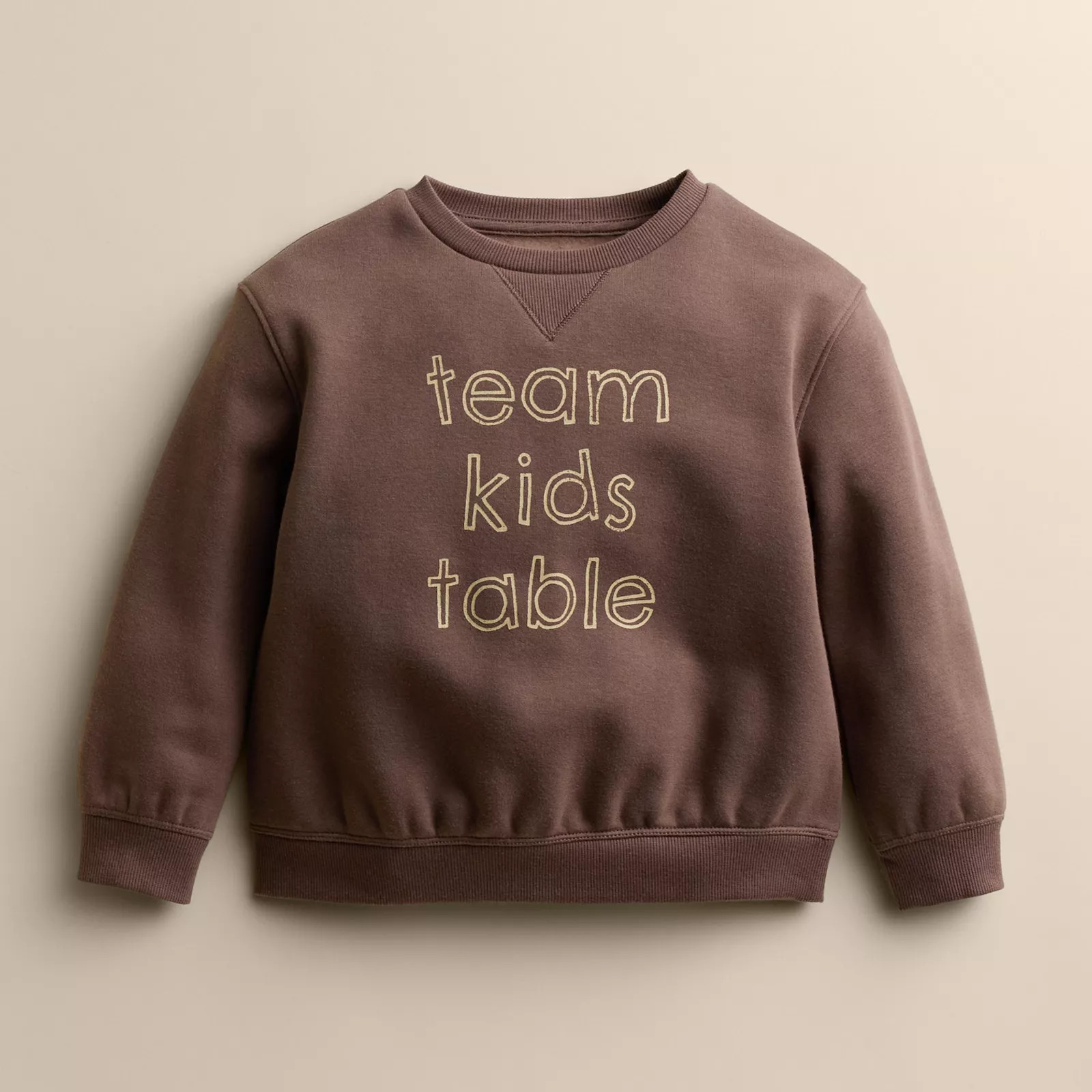 Kids 4-12 Little Co. by Lauren Conrad Crew Pullover, Kids Unisex, Size: 6, Brown Table | Kohl's