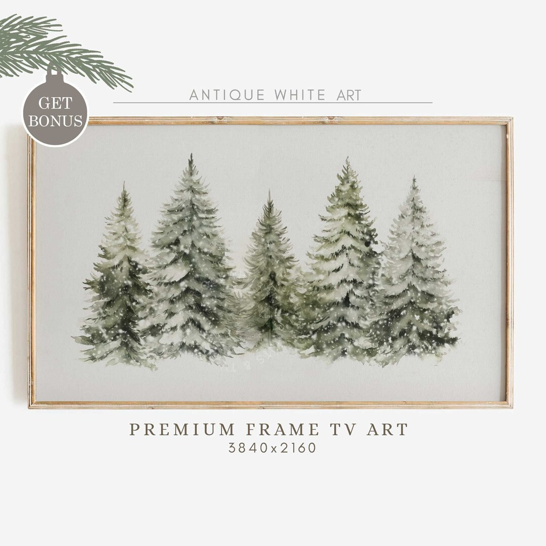 Christmas Frame TV Art Winter Samsung Frame TV Art Farmhouse - Etsy | Etsy (US)