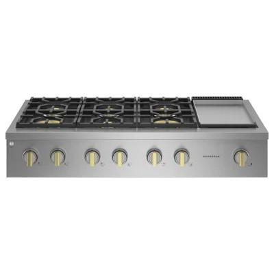 Monogram 48" Professional Gas Rangetop With 6 Burners And Griddle | Perigold