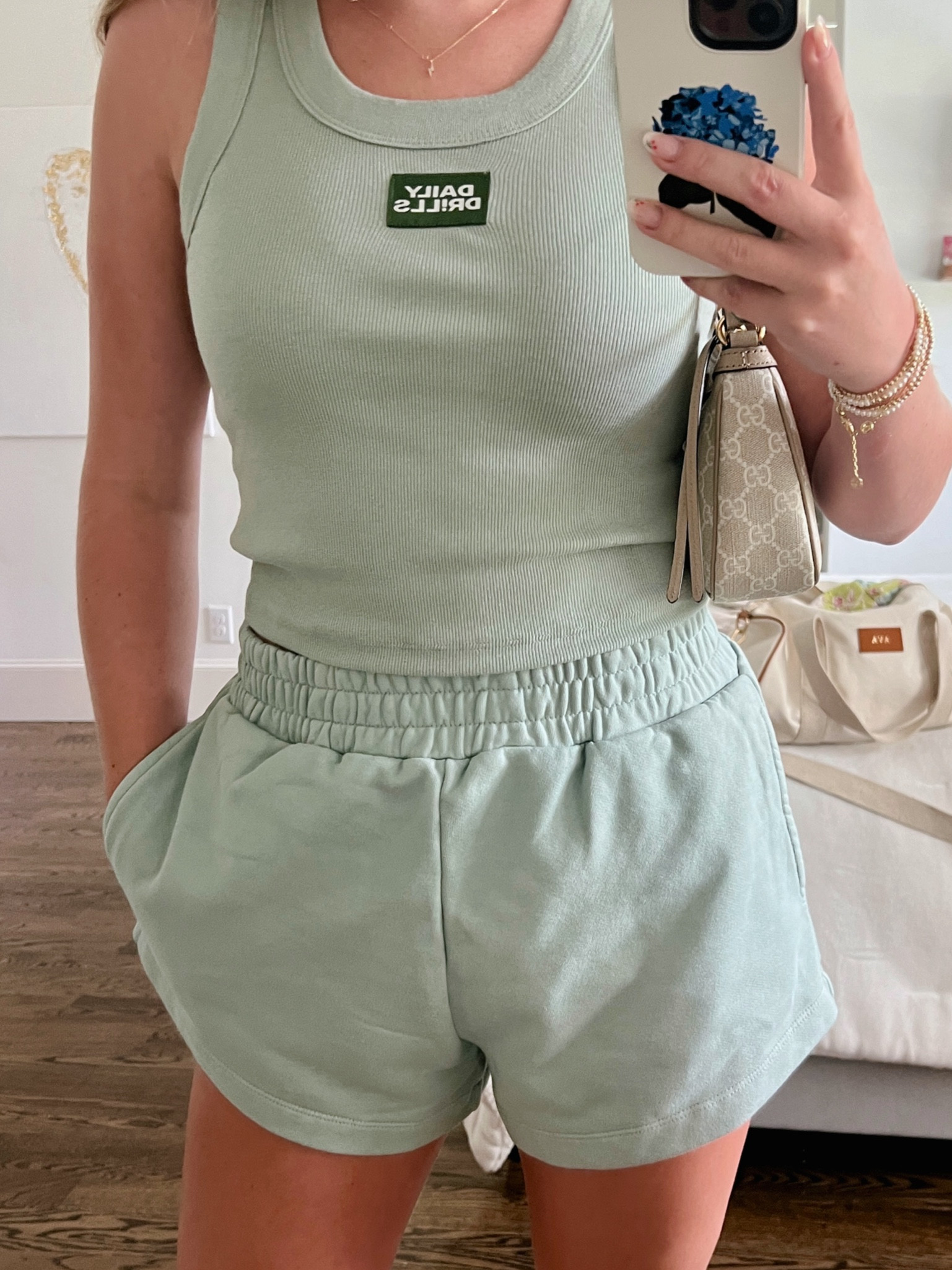 daily drills set! obsessed with this green color rn!!!