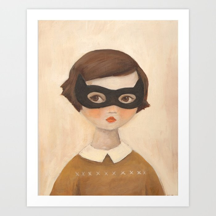 Kitten Bandit Art Print | Society6