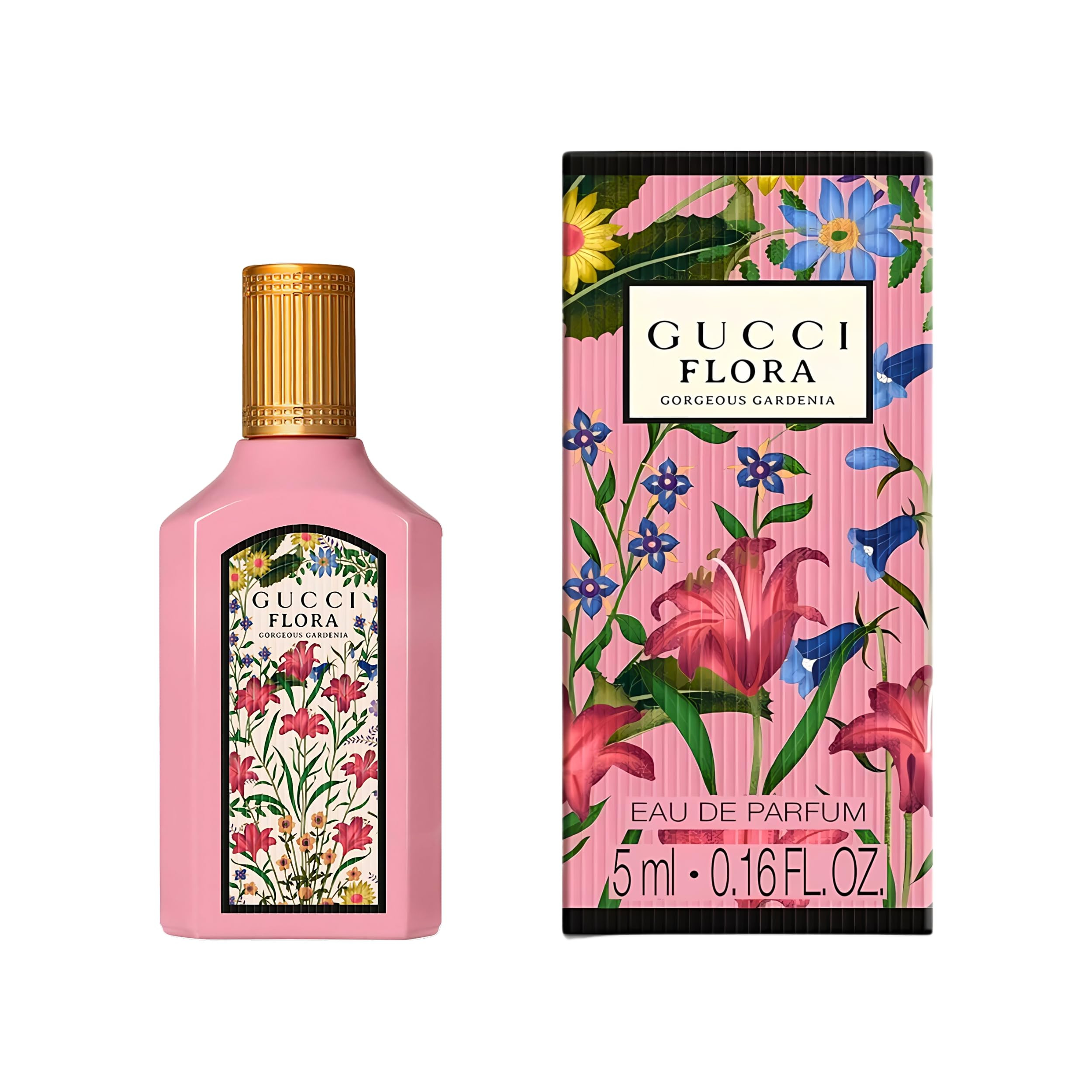 Gucci Flora Gorgeous Gardenia Perfume for Women EDP Mini Splash Top 0.16 Fl Oz | Amazon (US)
