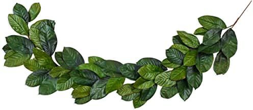 Vita Domi 6 Foot Magnolia Leaf Garland 2 Tone Green (VTD-ABF-NF2002) | Amazon (US)