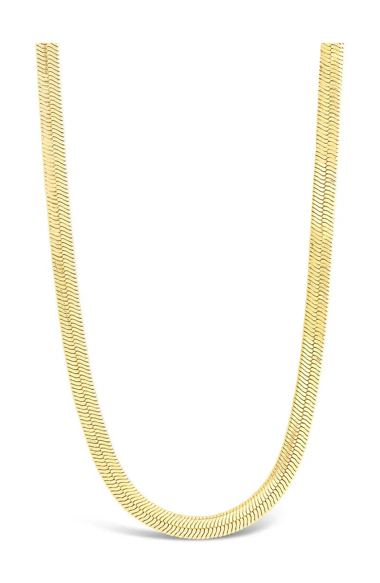 14K Gold Plated Herringbone Chain Necklace | Nordstromrack | Nordstrom Rack