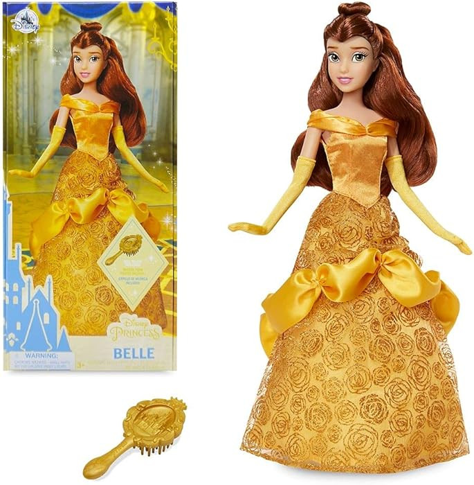 Disney Store Official Disney Princess Classic Doll (Belle from Beauty and The Beast), 11 Inches, ... | Amazon (US)