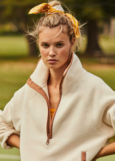 HARLOW PULLOVER in BONE | The UPSIDE | The Upside US