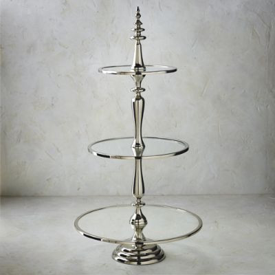 Amelie Round Tiered Servers | Frontgate | Frontgate