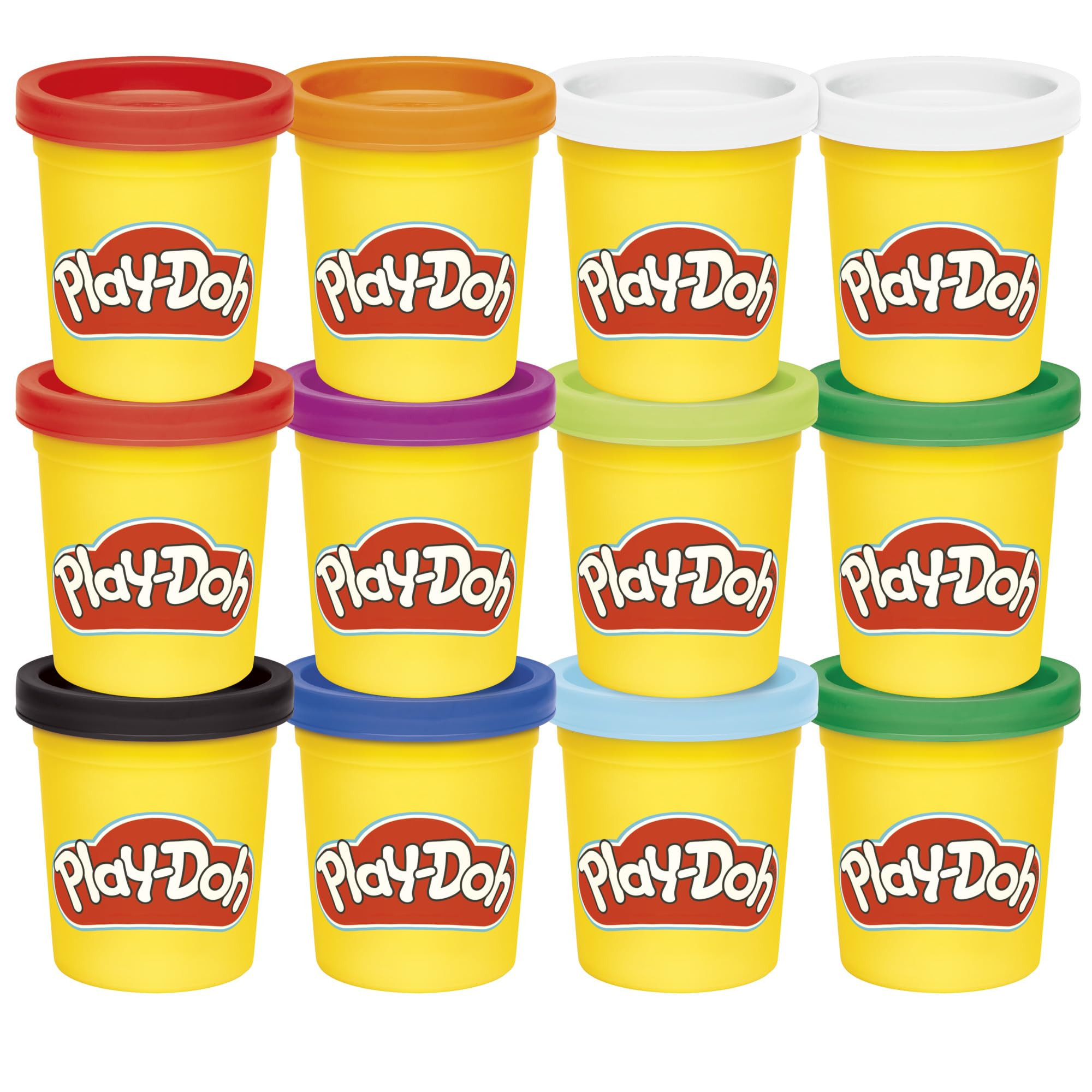 Play-Doh Jewel Colors Bulk 12-Pack of 4-Ounce Cans, Holiday Stocking Stuffers, Prizes & Party Fav... | Amazon (US)