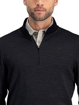 Three Sixty Six Dry Fit Pullover Sweaters for Men - Quarter Zip Fleece Golf Jacket - Tailored Fit | Amazon (US)