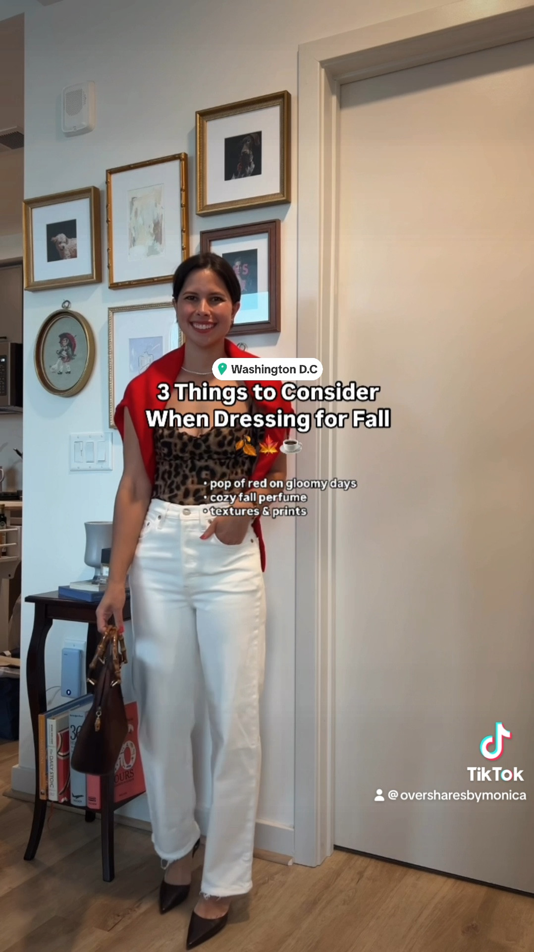 Cardigan Zara xs 
Reformation top xs
Levi’s ankle length 24 (im 5’1”)

Fall dinner outfit, leopard print outfit, red cardigan, fall white jeans, Levi’s ribcage, petite jeans, suede bag, brown slingbacks, reformation leopard print, fall fragrance, fall perfume 

#LTKStyleTip #LTKVideo #LTKFindsUnder100