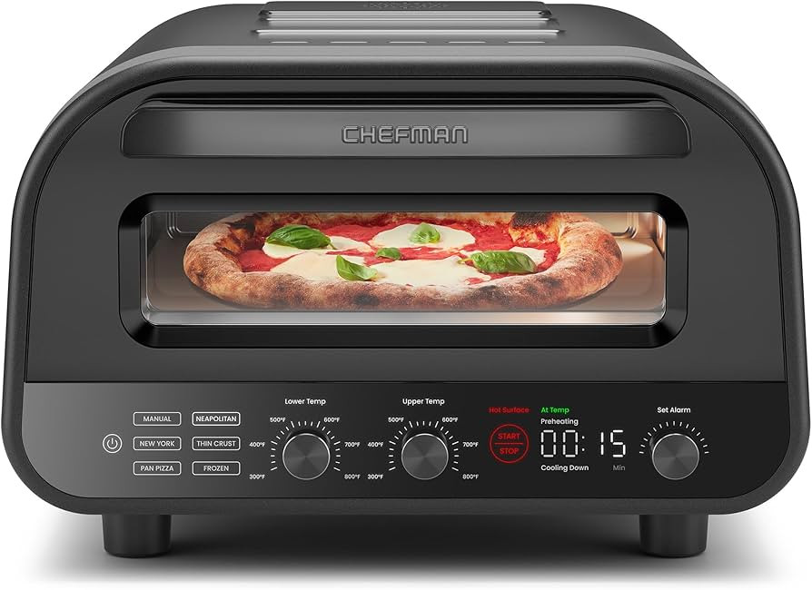 CHEFMAN Indoor Pizza Oven - Makes 12 Inch Pizzas in Minutes, Heats up to 800°F - Countertop Elec... | Amazon (US)