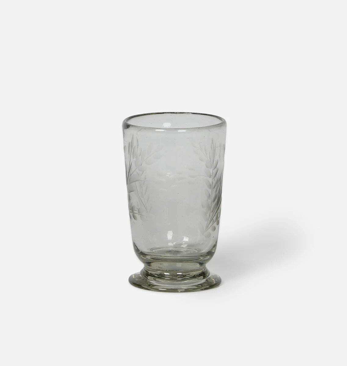 Etched Floral Drinking Glass | Amber Interiors