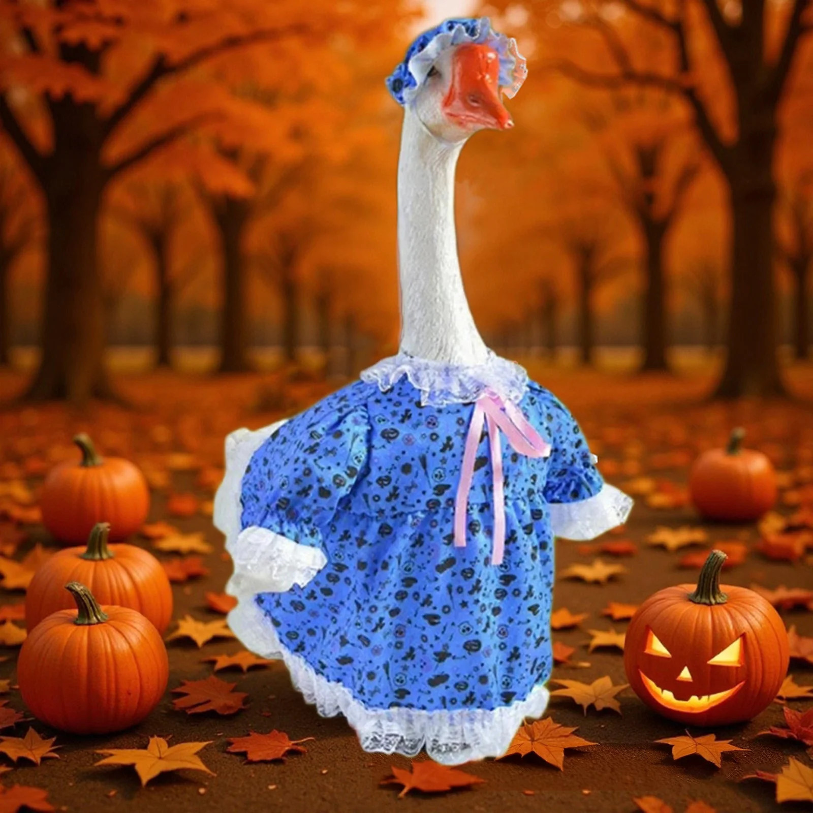 Halloween Goose clothes, Decorative Outfit for Lawn Geese with Pumpkin Print, Festive Accessory f... | Walmart (US)