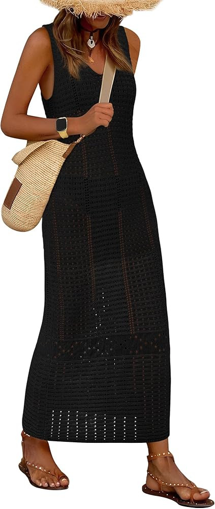 BTFBM Crochet Swimsuit Coverup for Women Summer Spring 2025 Swimwear Bathing Suit Cover Up Beach ... | Amazon (US)