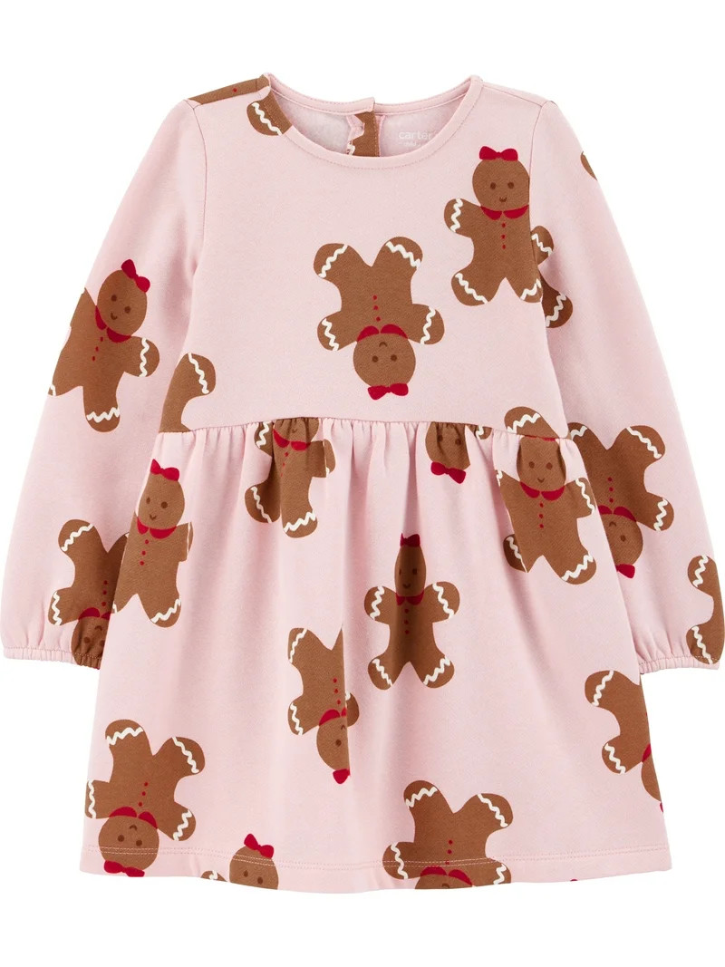 Carter's Child of Mine Baby and Toddler Girl Holiday Dress, Sizes 12M-5T | Walmart (US)