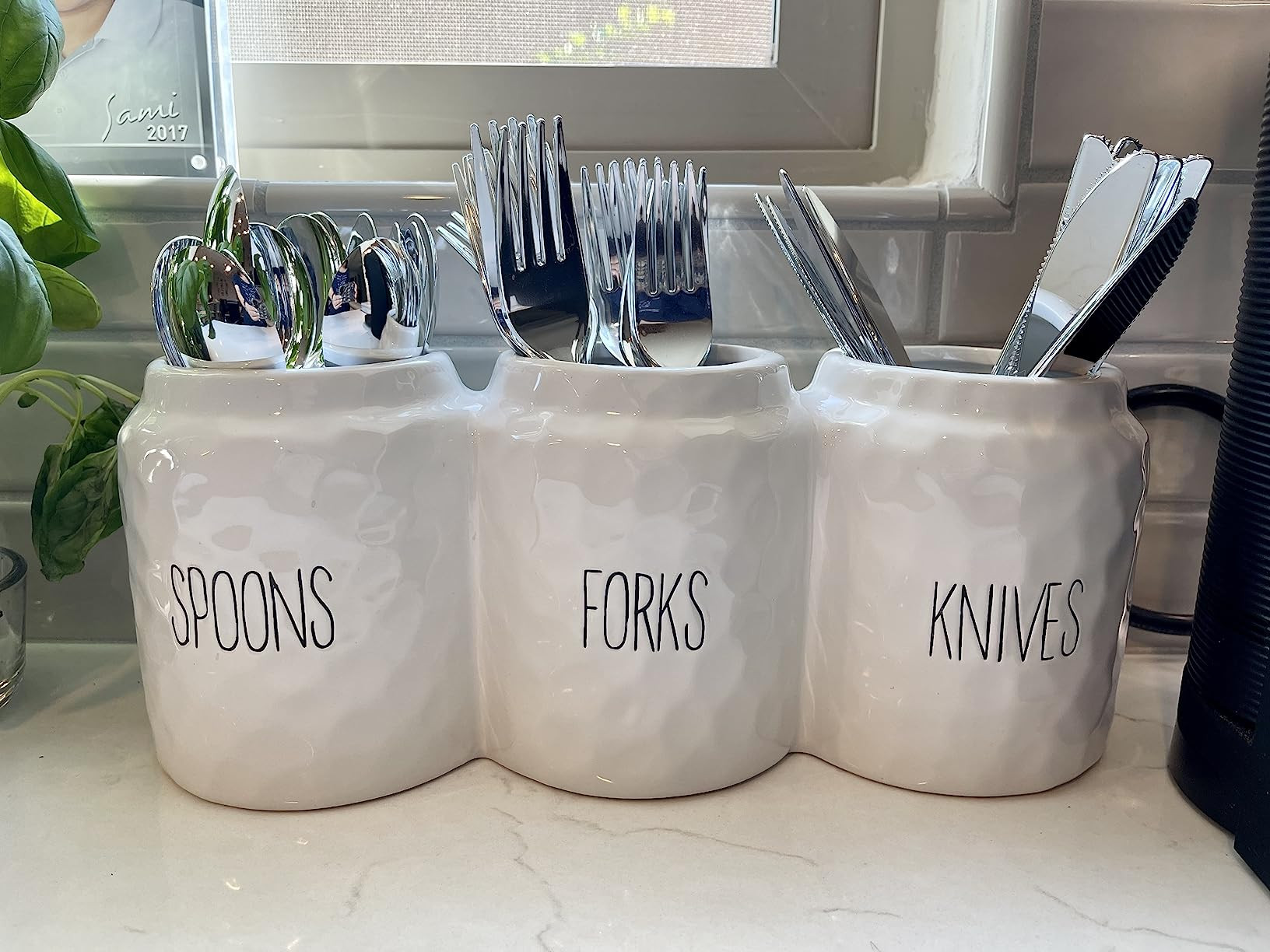 Barnyard Designs Silverware Caddy for Countertop - Cutlery Organizer for Spoon, Fork, and Knife -... | Amazon (US)