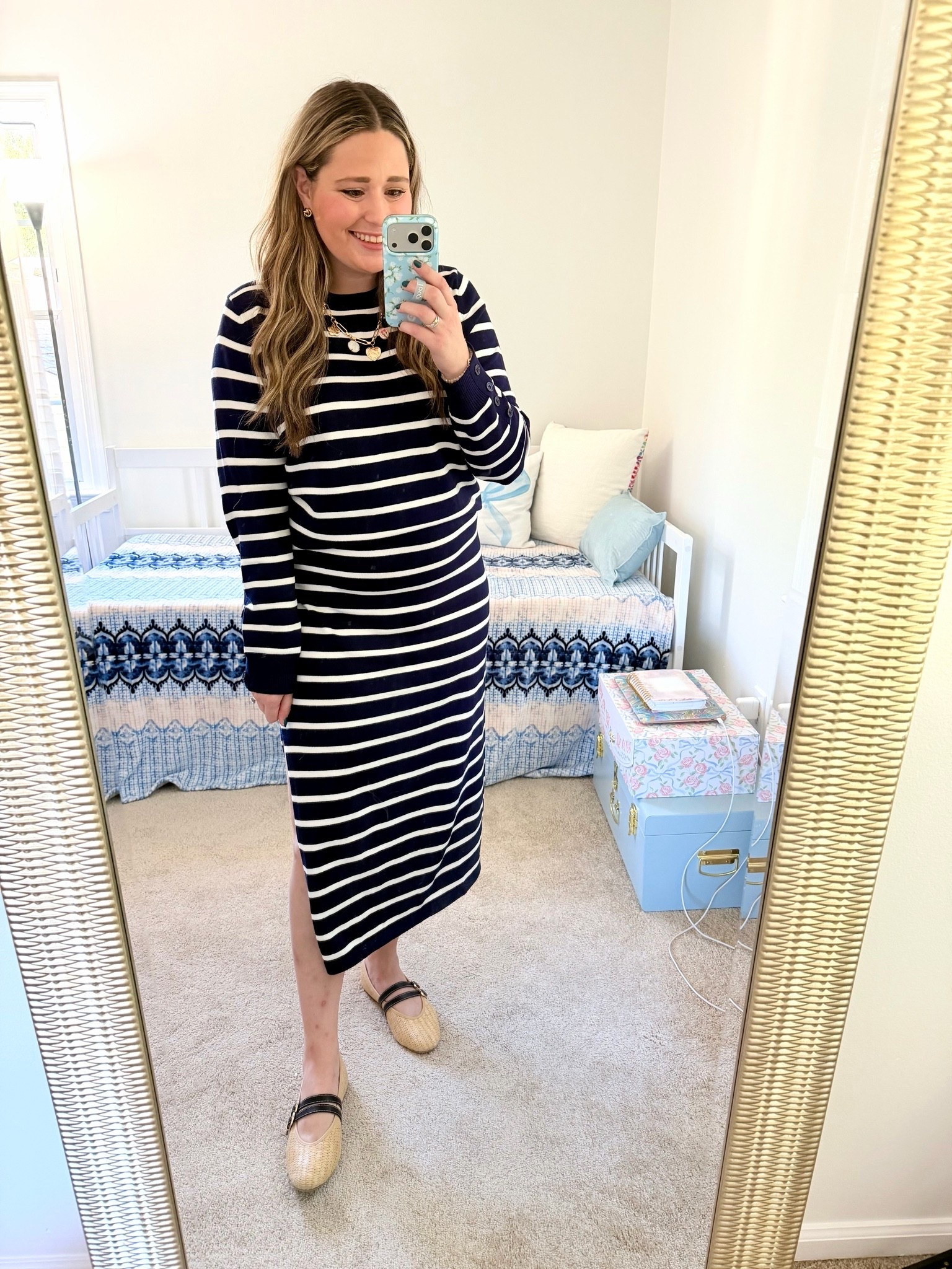 WFH outfit || Matching set || striped skirt set

#LTKootd #LTKMidsize