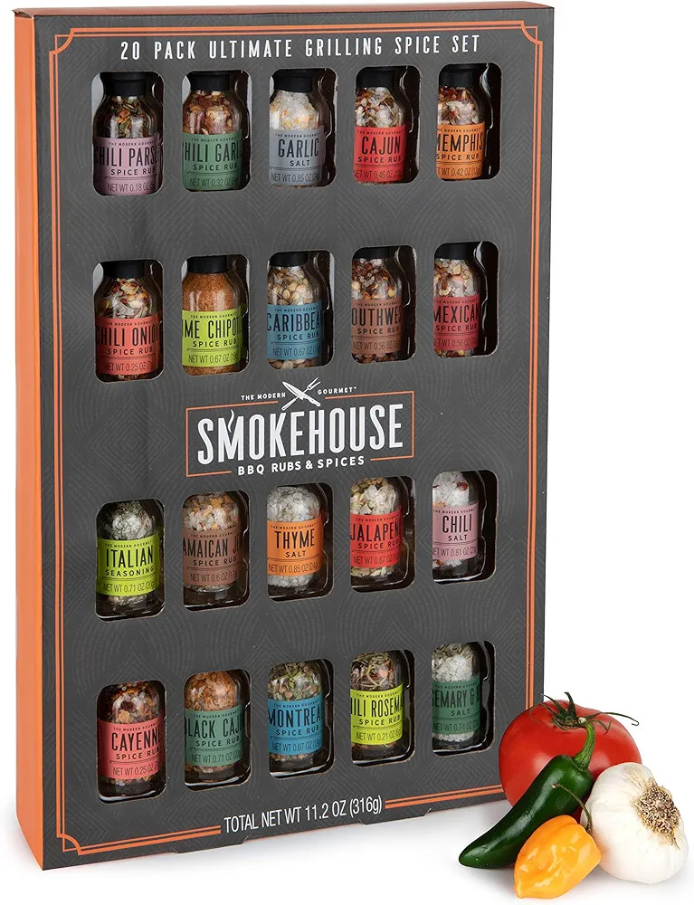 Smokehouse by Thoughtfully Ultimate Grilling Spice Set, Grill Seasoning Gift Set Flavors Include ... | Amazon (US)