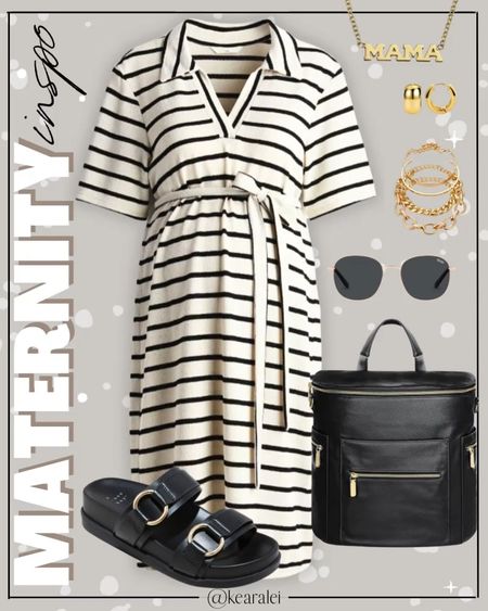 Maternity outfit idea summer pregnancy outfits H&M maternity dress striped dress black and white stripes over the bump dress and n black leather platform slip on sandals slides target black leather diaper bag fawn design look for less gold mama necklace || baby bump style fashion cute outfits inspo spring summer mama outfits Amazon fashion #maternity #style #fashion #outfit #outfits #babybump #pregnancy #leggings #ltksale #babymoon #affordable #amazon #casual #fall
.

baby shower dress, Maternity Dresses, Maternity, over the bump, motherhood maternity, pinkblush, mama shirt sweatshirt pullover, hospital bag, nursery, maternity photos, baby moon, pregnancy, pregnant, maternity leggings, maternity tops, diaper bag, mama necklace, baby boy, baby girl outfits, newborn, mom, 


Amazon fashion, teacher outfits, business casual, casual outfits, neutrals, street style, Midi skirt, Maxi Dress, Swimsuit, Bikini, Travel, skinny Jeans, Puffer Jackets, Concert Outfits, Cocktail Dresses, Sweater dress, Sweaters, cardigans Fleece Pullovers, hoodies, button-downs, Oversized Sweatshirts, Jeans, High Waisted Leggings, dresses, joggers, fall Fashion, winter fashion, leather jacket, Sherpa jackets, Deals, shacket, Plaid Shirt Jackets, lounge set, Date Night Outfits, Mom jeans, shorts, sunglasses, Airport outfits, plus size fashion, Stanley cup tumbler, Target, Abercrombie and fitch, Amazon, Shein, Nordstrom, H&M, forever 21, forever21, Walmart, asos, Nordstrom rack, Nike, adidas, Vans, Quay, Tarte, Sephora, lululemon, free people, j crew jcrew factory, old navy


#LTKBaby #LTKStyleTip #LTKBump