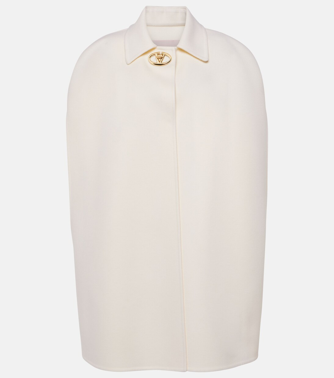 Compact Drap VLogo wool and cashmere cape | Mytheresa (UK)