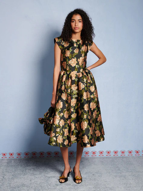 DREAM Floret Jacquard Midi Dress | Sister Jane (UK)