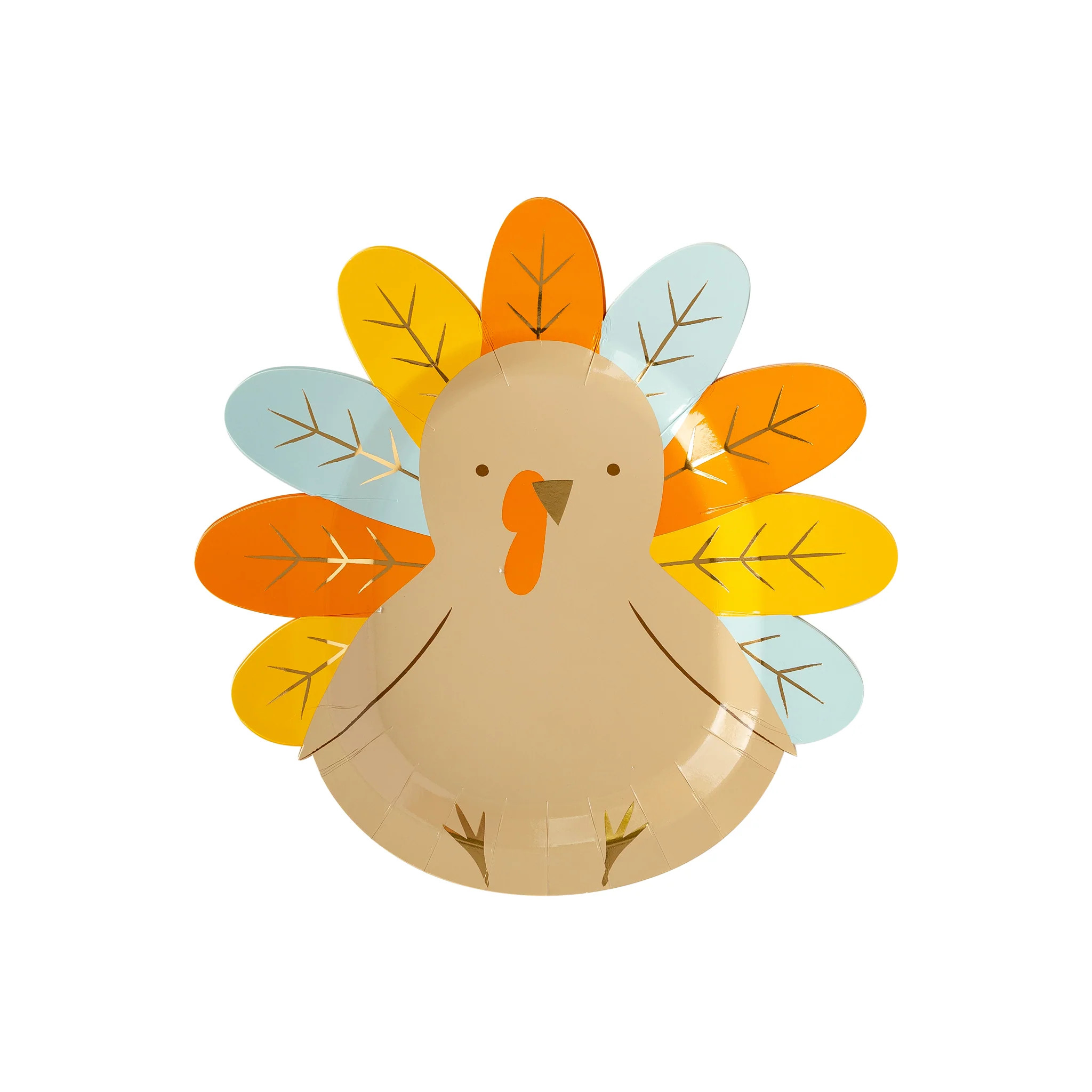 Harvest Turkey Shaped Plate | My Mind's Eye