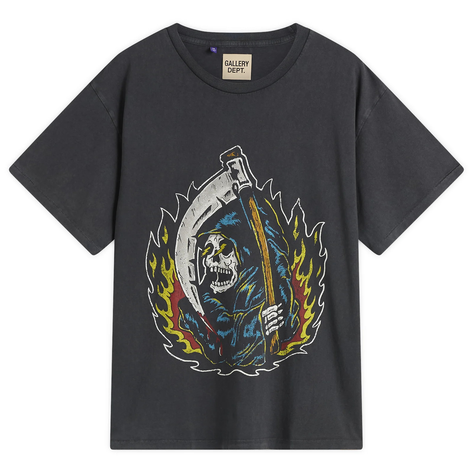 Gallery Dept Men's Big Reaper T-Shirt in Vintage Black, Size Small | END. Clothing