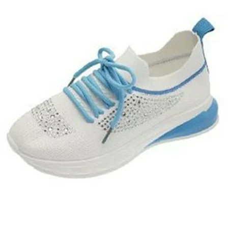 Womens Rhinestone Casual Athletic Running Sneakers Womens Casual Walking Sneakers Lightweight Breath | Walmart (US)