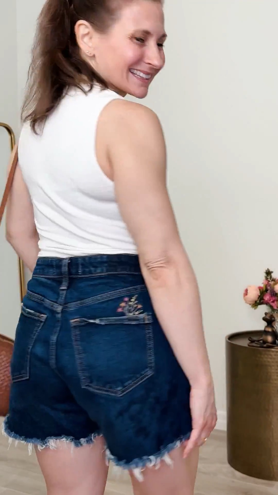 Curve love dad shorts for a more conservative length 

#LTKSpringSale #LTKPetite #LTKOver40