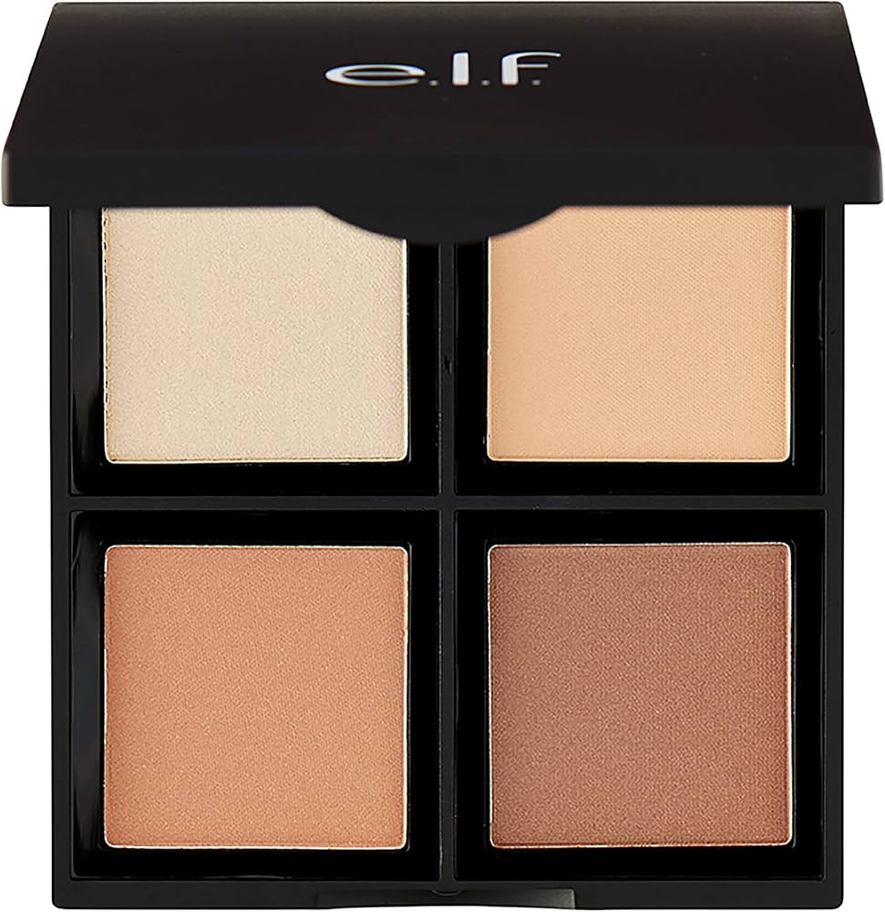 e.l.f. Contour Palette, 4 Shades, Customizable, Easy to Apply, Sculpts, Shades, Brightens, Light/... | Amazon (US)