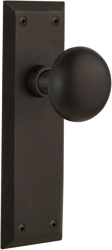 Nostalgic Warehouse New York Plate with New York Knob, Single Dummy, Oil-Rubbed Bronze | Amazon (US)