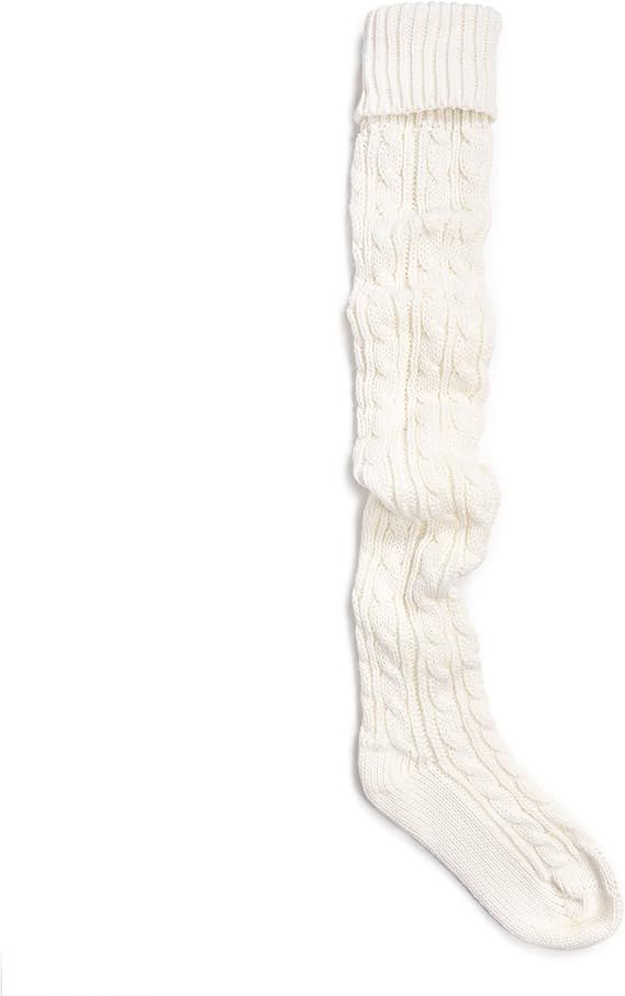 MUK LUKS womens Women's Cable Knit Over the Knee Socks | Amazon (US)