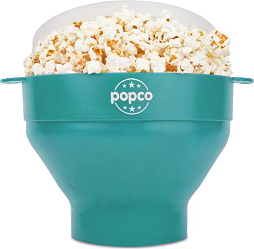 The Original Popco Silicone Microwave Popcorn Popper with Handles, Silicone Popcorn Maker, Collap... | Amazon (US)