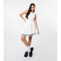 Women's White Pleated Mini Skirt Pink Vanilla New Look | New Look (UK)