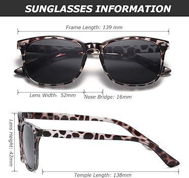 DUSHINE Polarized Sunglasses for Women Classic Retro Style 100% UV Protection | Amazon (US)
