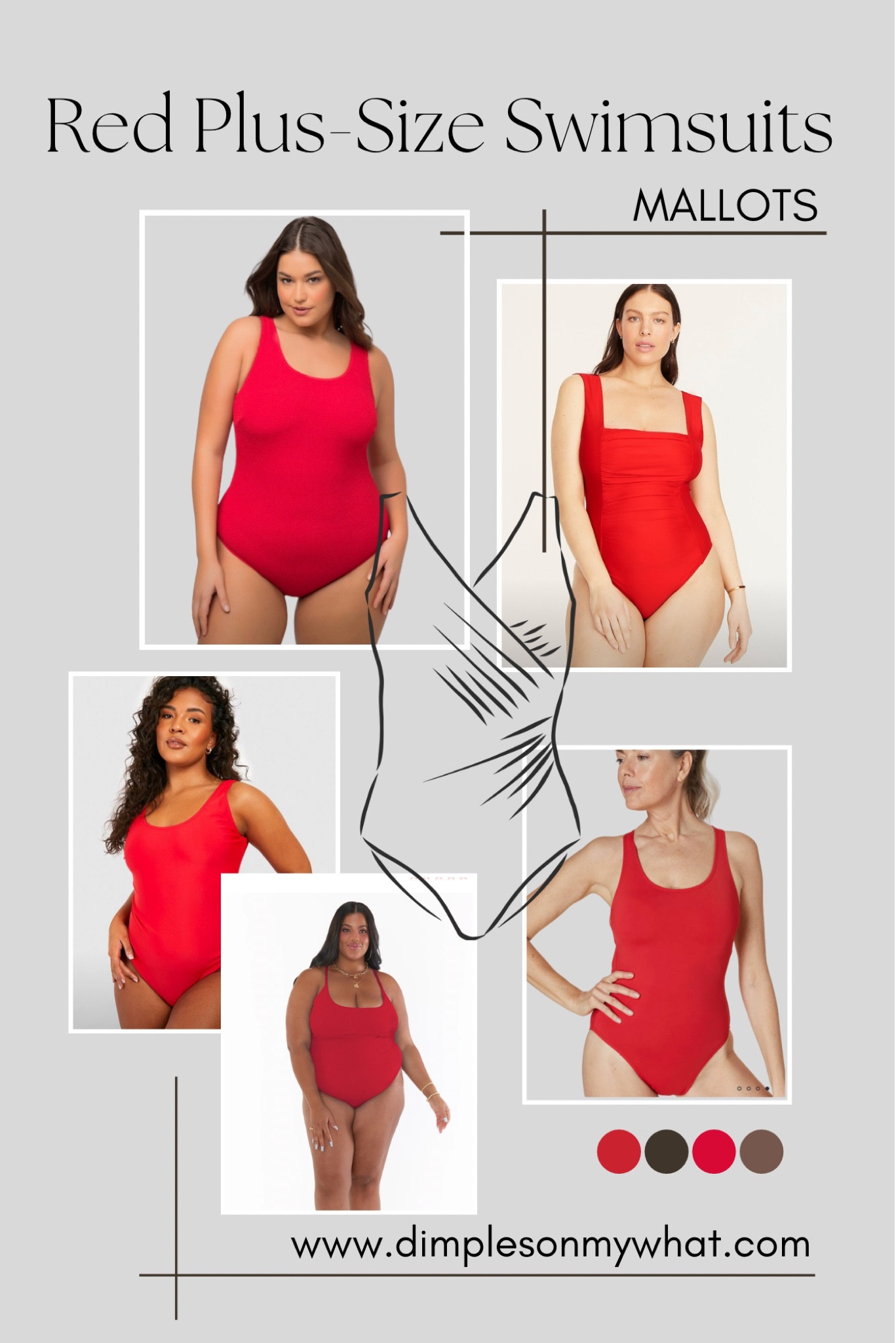 Looking for confidence in a swimsuit? Wear a red one! Here are some beautiful red plus size suits also available in midsizes. 

#plussizeswimsuits #redswimsuits #plussize #midsize #midsizeswimsuits

#LTKSeasonal #LTKcurves