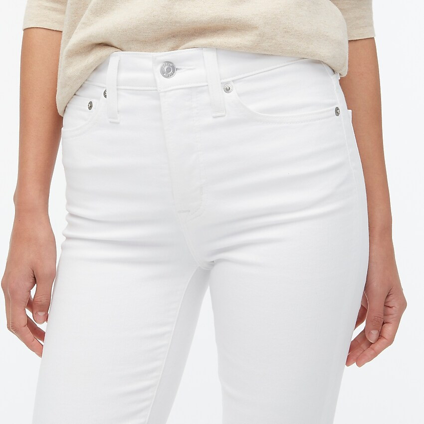 10" highest-rise skinny jean with cut hem in white | J.Crew Factory