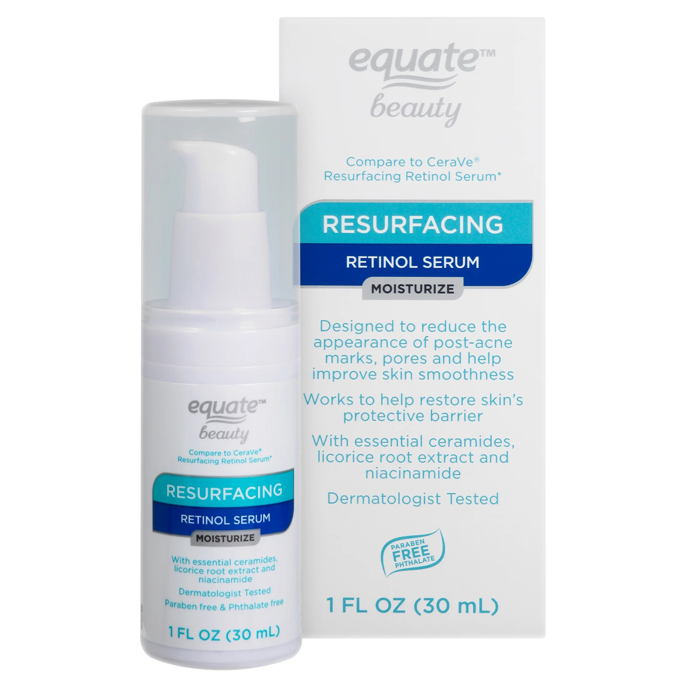 Equate Resurfacing Retinol Serum for Face Care to Smooth & Refine Skin, with Encapsulated Retinol... | Walmart (US)