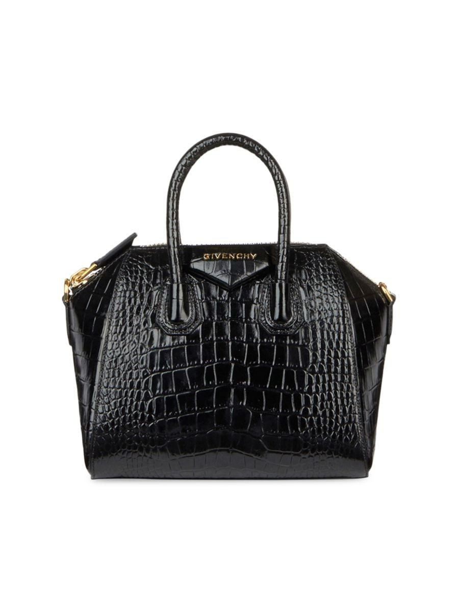 Mini Antigona Bag In Crocodile Effect Leather | Saks Fifth Avenue