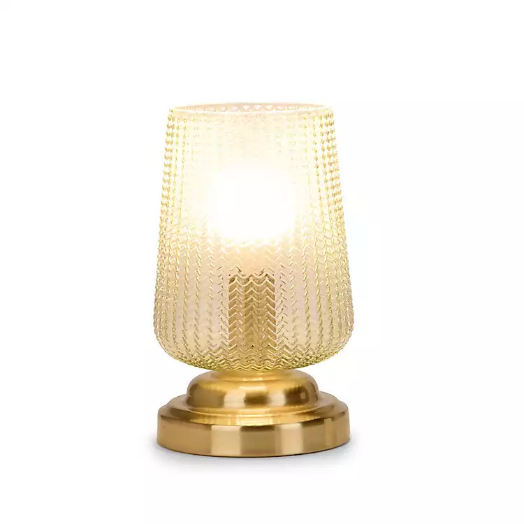 New! Ribbed Glass Uplight Table Lamp | Kirklands