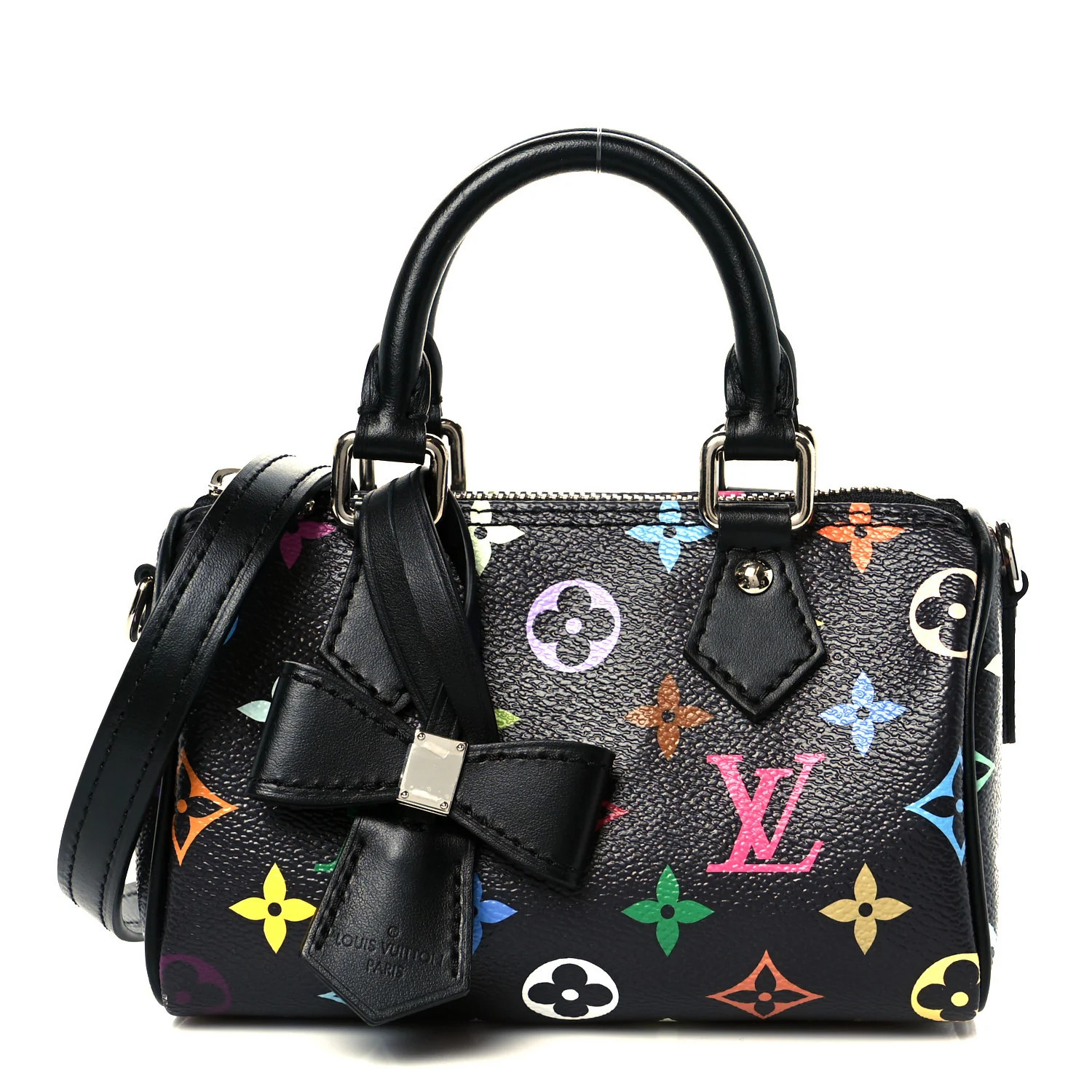 Louis Vuitton LV X TM Monogram Multicolor Nano Speedy Black | FASHIONPHILE (US)